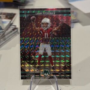 🔥 2025 Larry Fitzgerald Panini Mosaic Fluorescent Touchdown Masters Prizm